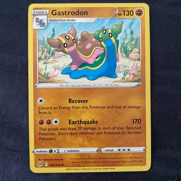 Pokemon Other - *$2 ADD-ON* Gastrodon #102 Pokémon Lost Origin Card - Like-New - Ungraded